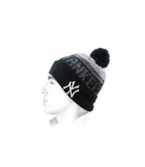 Yankees beanie black pompom MLB Sport Knit NY